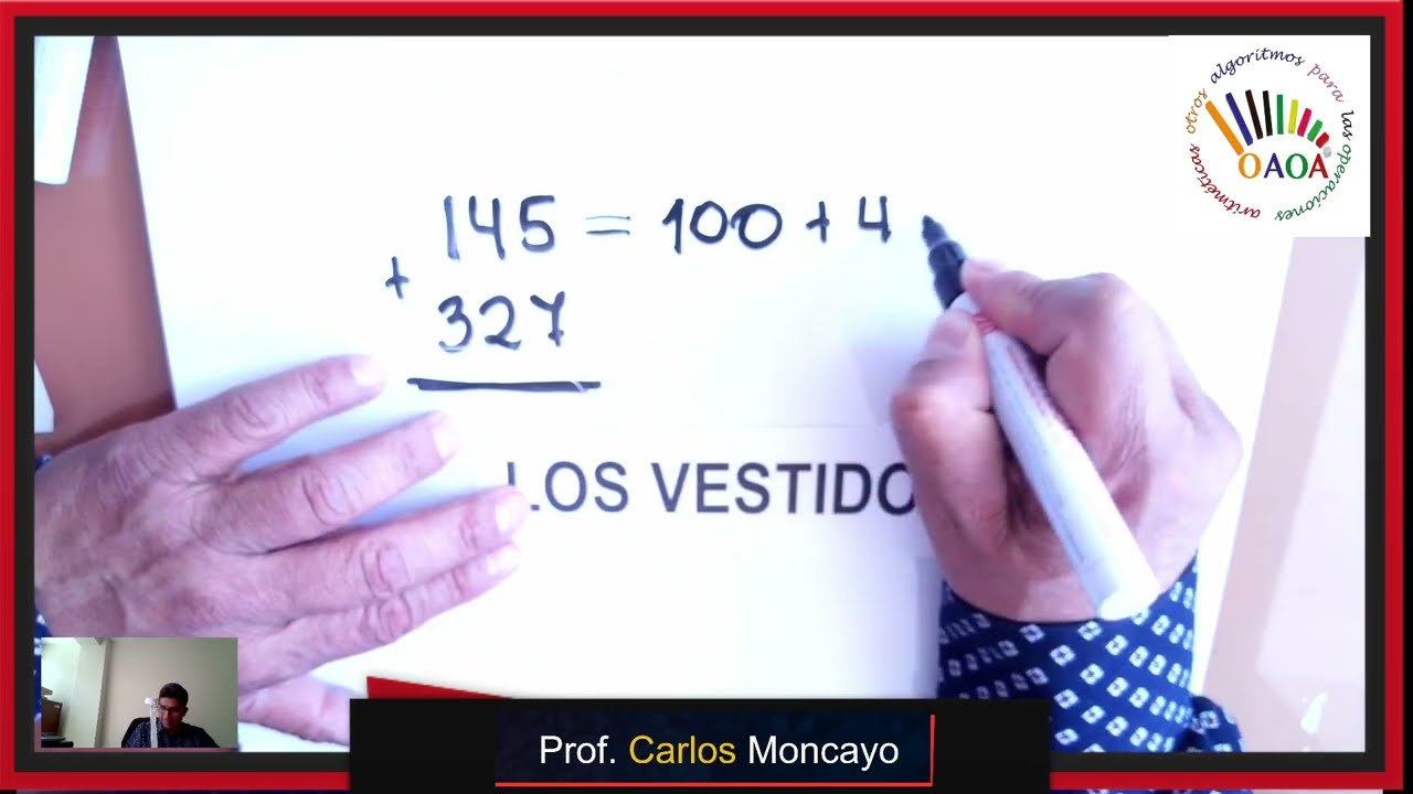 La suma de los VESTIDOS para el desarrollo del cálculo mental