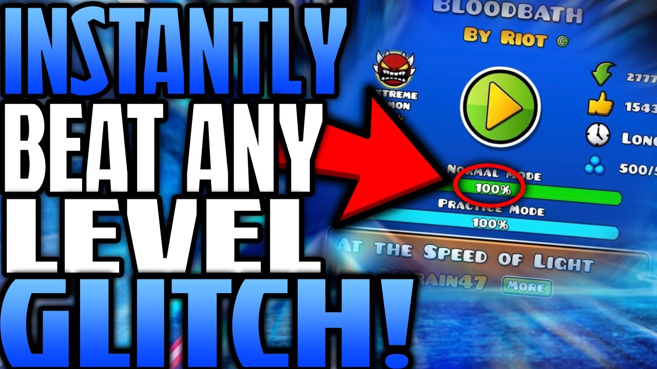 THIS GLITCH MAKES YOU BEAT ANY LEVEL IN GEOMETRY DASH!