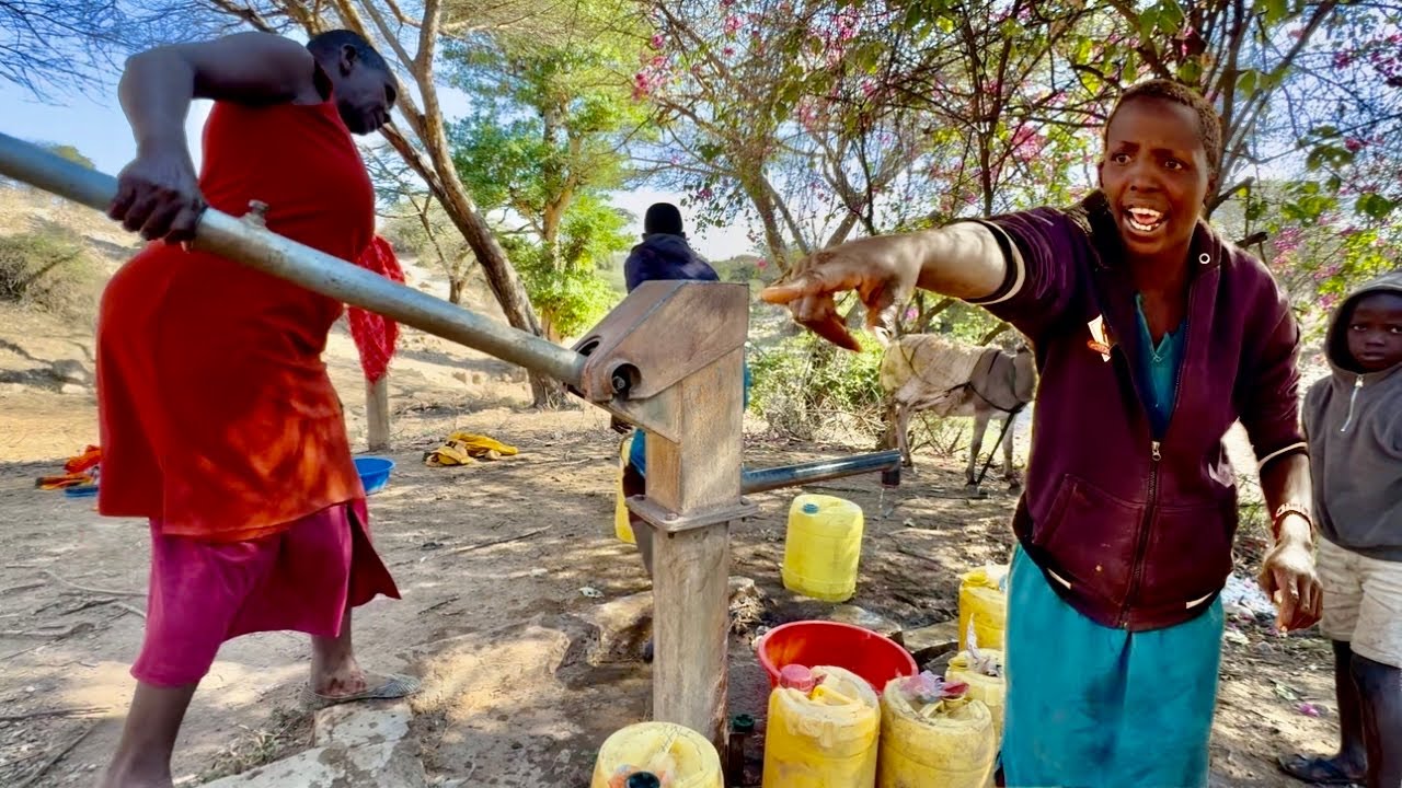 EP13: Young Mom CLASHES With Bad Neighbor While Fetching Water 😱💧| Village Drama + #cooking 