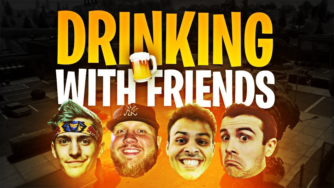 DRINKING WITH FRIENDS!! (ft. Ninja, Marcel & DrLupo) | Fortnite Battle Royale Highlights 