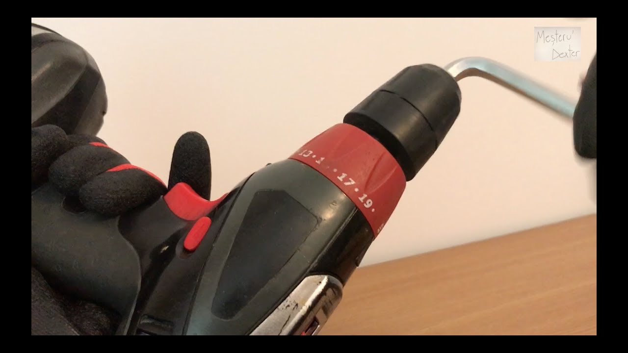 Demontare mandrina filetanta cu acumulator