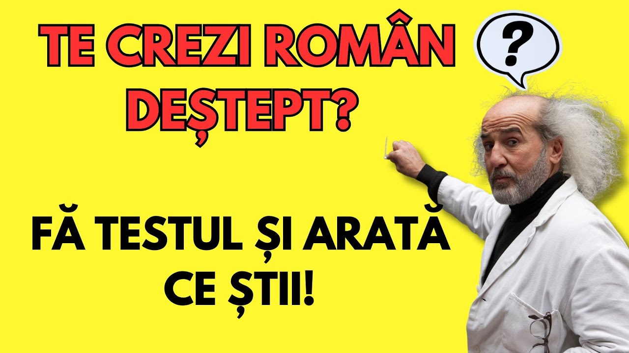 🧠 Doar Românii Informați Răspund Corect La 35 Din 50! #culturagenerala #quiz #intrebari #cunostinte