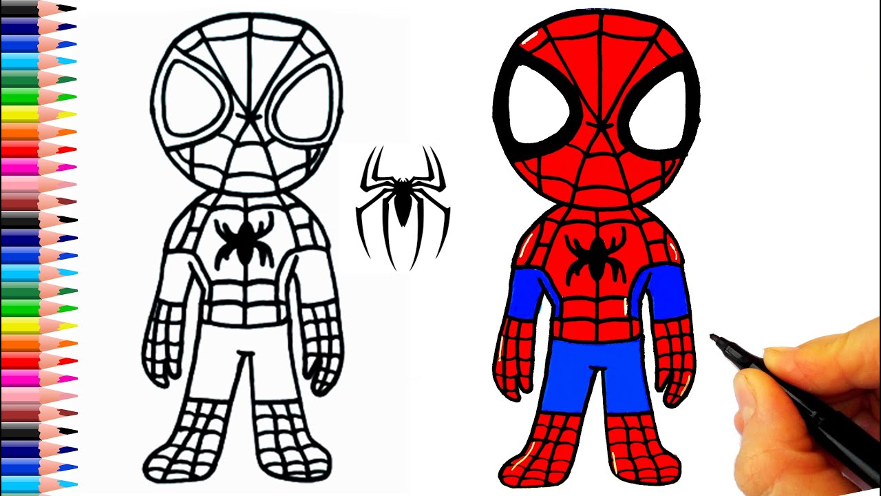 Spiderman Çizimi - Spiderman Çizimi Kolay - Spider-man Nasıl Çizilir? - How To Draw Spiderman Easy