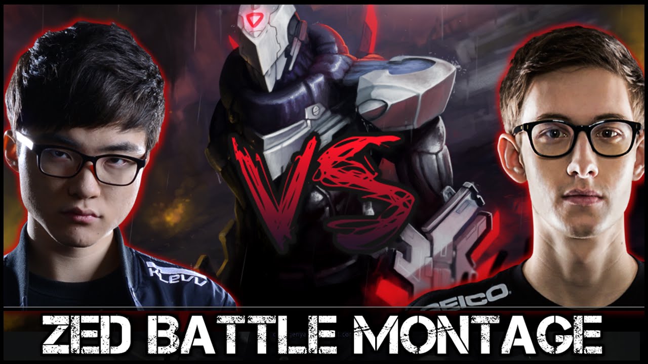 Zed Montage [Battle]: Faker vs Bjergsen
