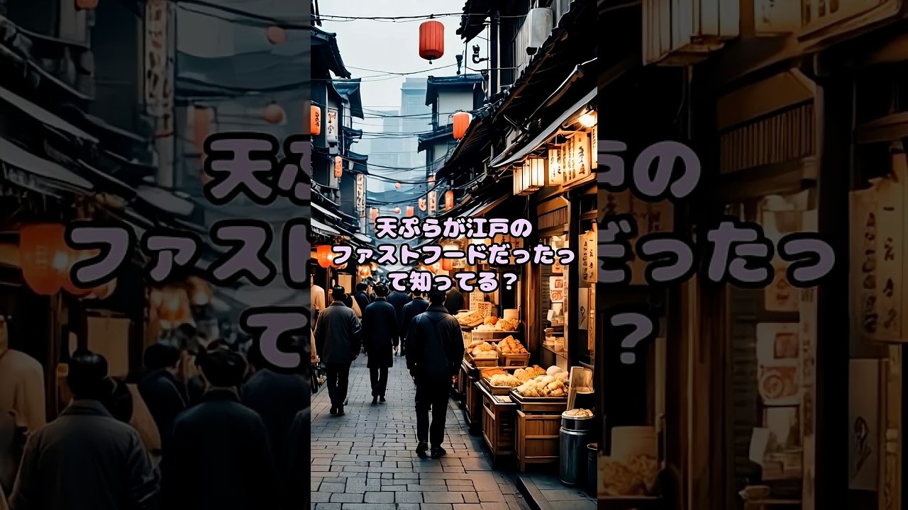 【天ぷらが江戸のファストフードだったって知ってる？】