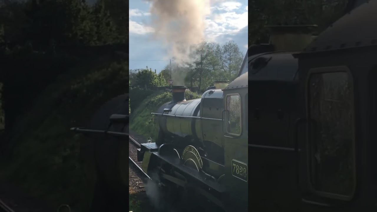 GWR manor 7828 ‘odney manor’ leaving watchet station (the west Somerset railway)