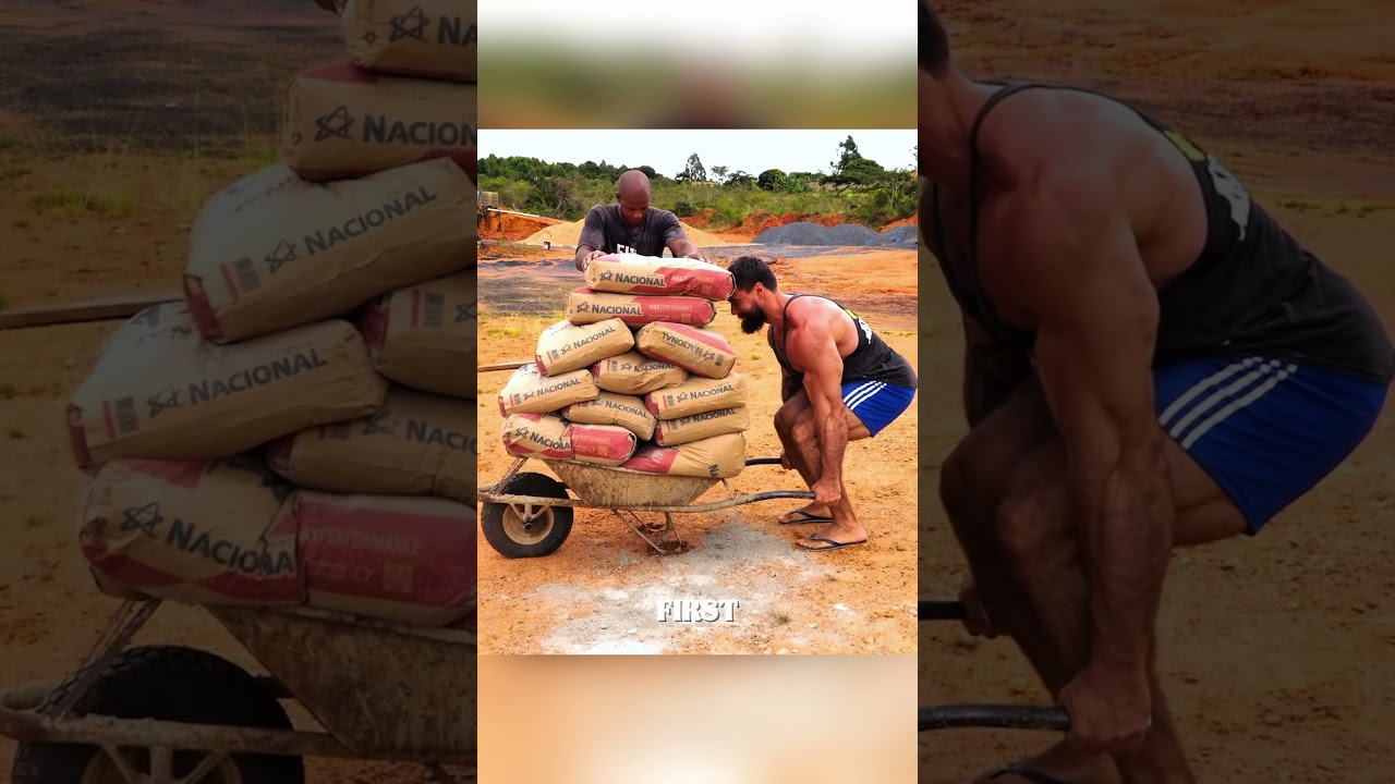 Bodybuilders vs Construction Worker #shorts #youtubeshorts