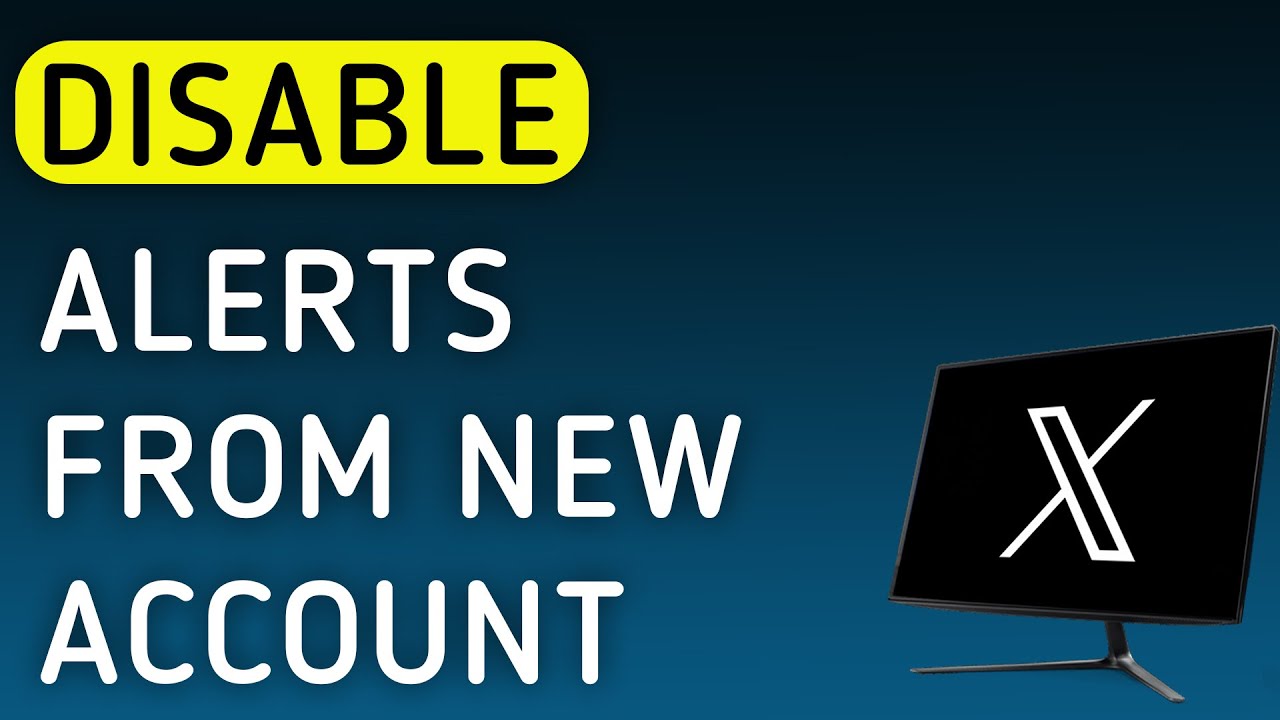 How To Disable Notifications From New Account On X (Twitter) On PC (New Update)