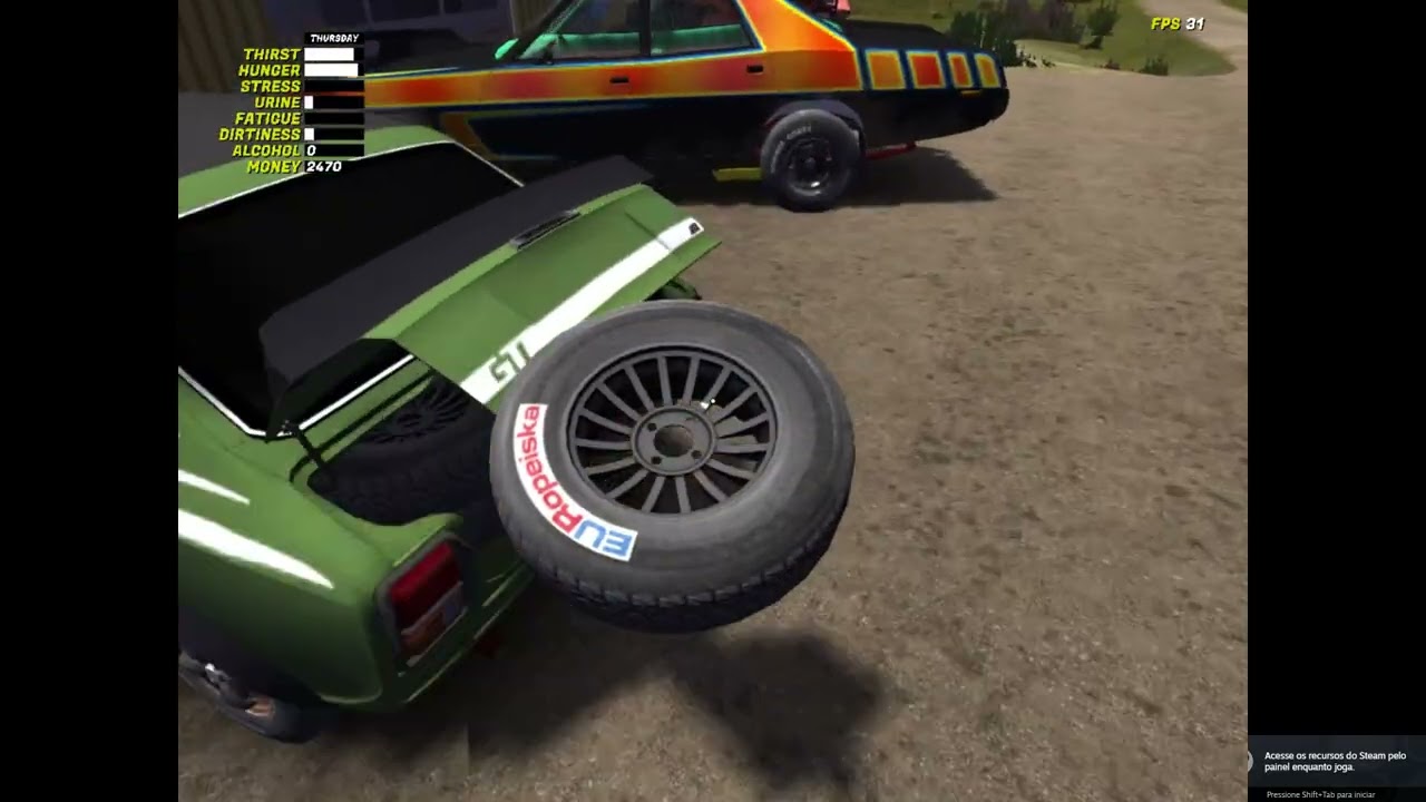 my summer car - indo para casa + buscando os pneus de rallye