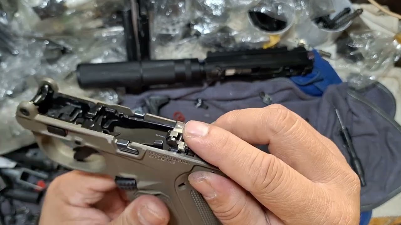 AAP-01 ซ่อมเปลี่ยนชุดลั่นไกเป็น STEEL HAMMER+BEARING