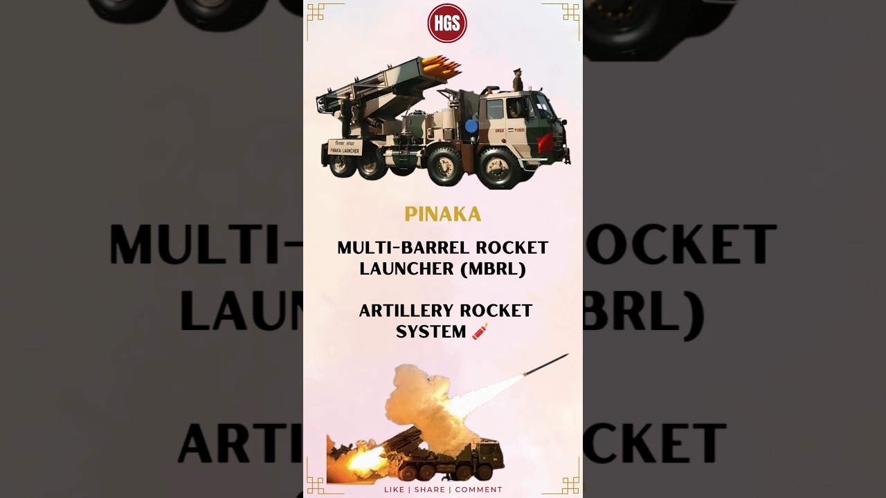 Pinaka Multi-Barrel Rocket Launcher Details 🔥 #OperationSindoor #Pinaka #DRDO #IndianArmy