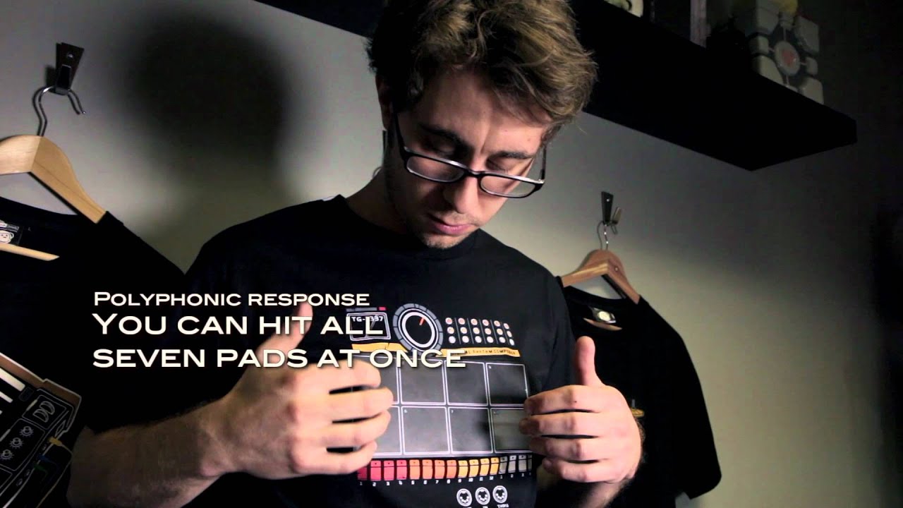Dex Fontaine and the Drum Machine Shirt from ThinkGeek
