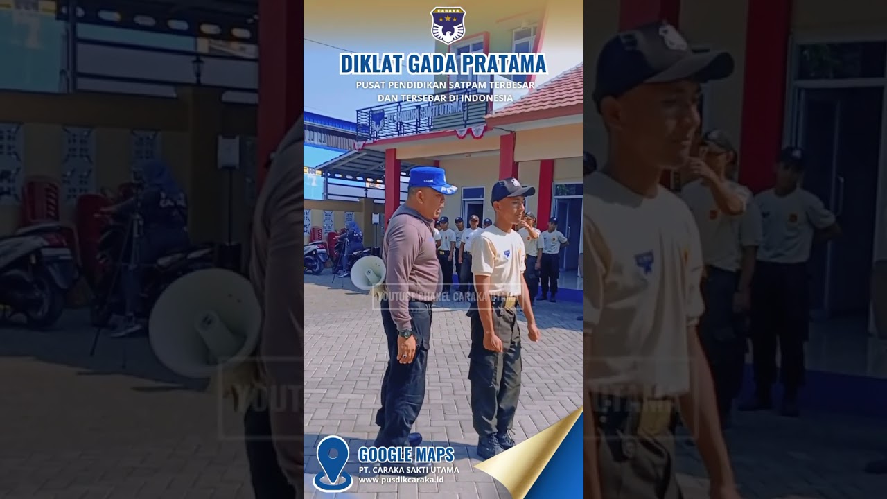 Latihan Macam Gerakan Langkah PBB Diklat Satpam Gada Pratama Angkatan 74 Pusdik Caraka