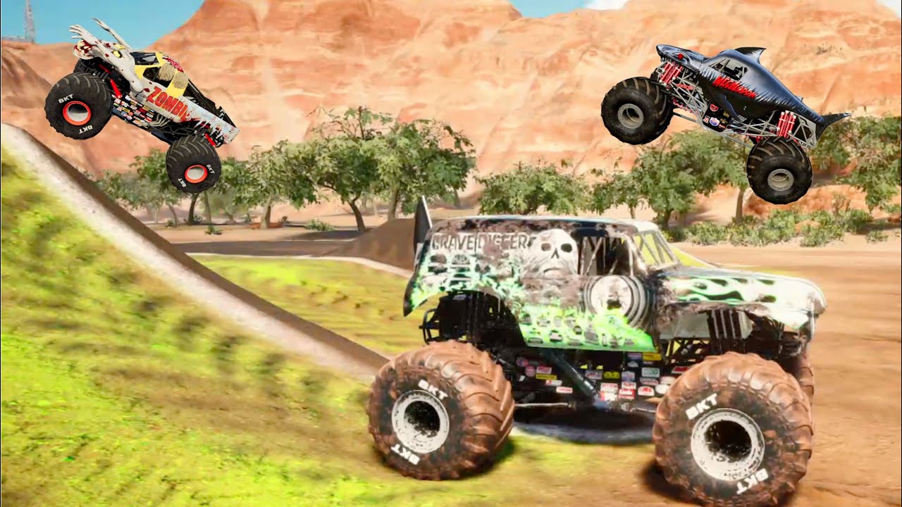 Monster Jam | Monster Trucks | Monster Jam 2023: аварии грузовиков, фристайл и гонки. Сборник №2