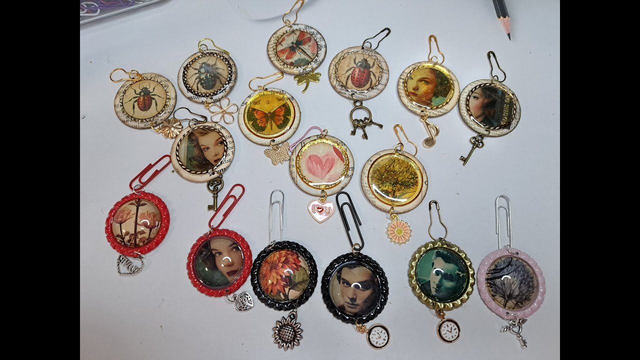 Ephemeras - Anhänger und Paperclips fürs Journal