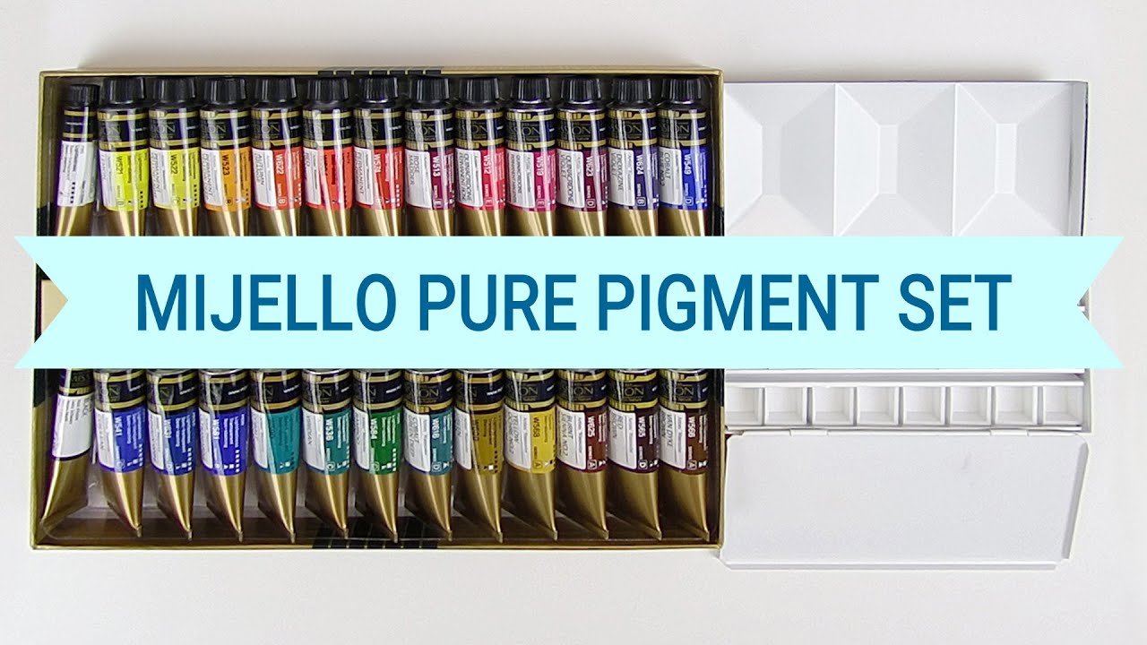 MIJELLO PURE PIGMENT SET | Setting up a New Watercolor Palette!