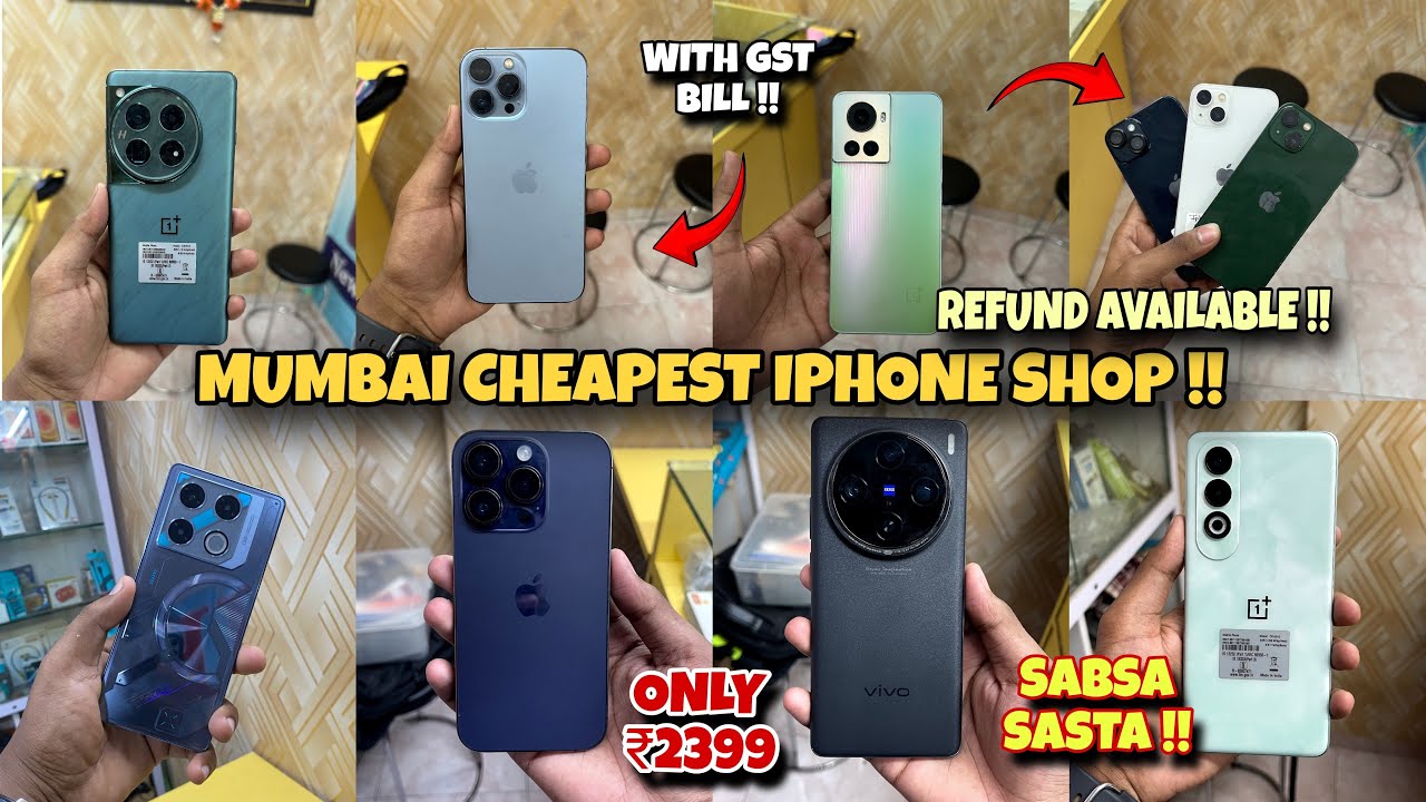 Cheapest Iphone Shop In Mumbai | Mumbai Cheapest second hand mobile market | Open Box IPhone Market