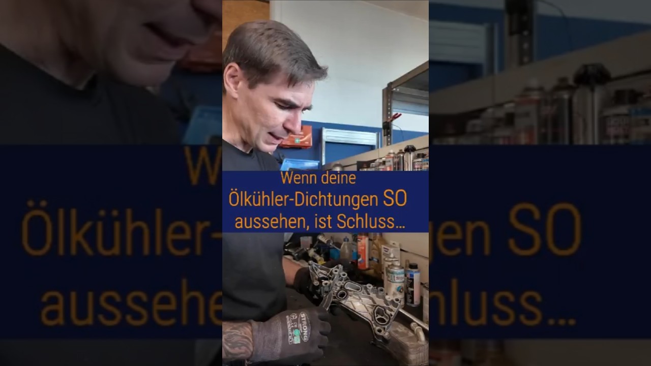 ⚠️&Ouml;lk&uuml;hler undicht? So erkennt ihr kaputte Gummidichtungen #w204 #mercedes #autos #kfzwerkstatt #kfz