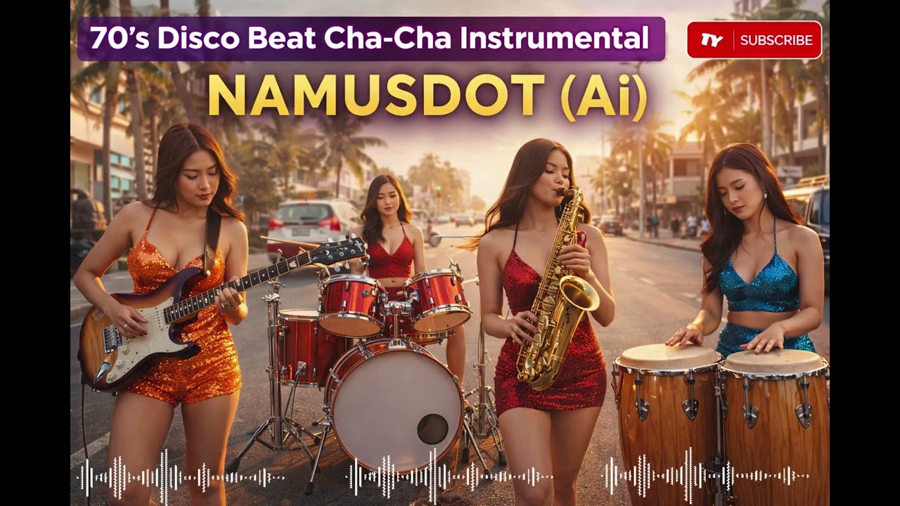 NAMUSDOT (AI) 70’s Disco Beat Cha-Cha Instrumental 🎶 | | Nonstop Dance Groove Mix