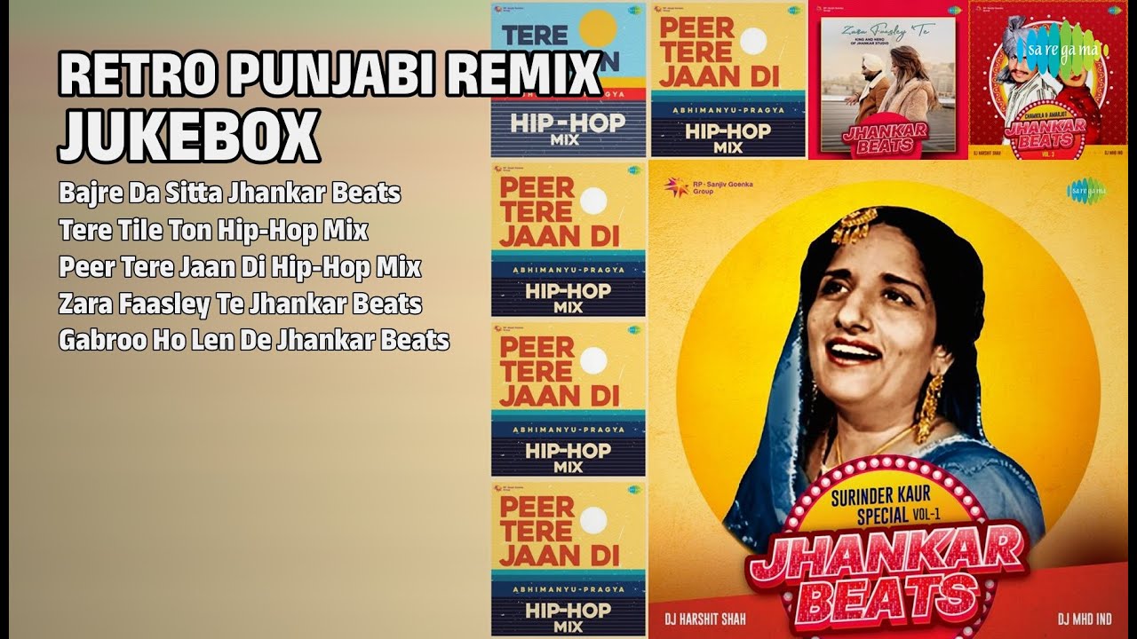 Retro Punjabi Remix Jukebox | DJ Harshit Shah Songs | Bajre Da Sitta Jhankar Beats