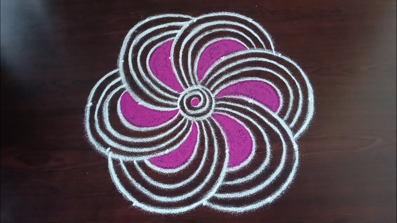 Simple daily kolam designs//Sree rangoli