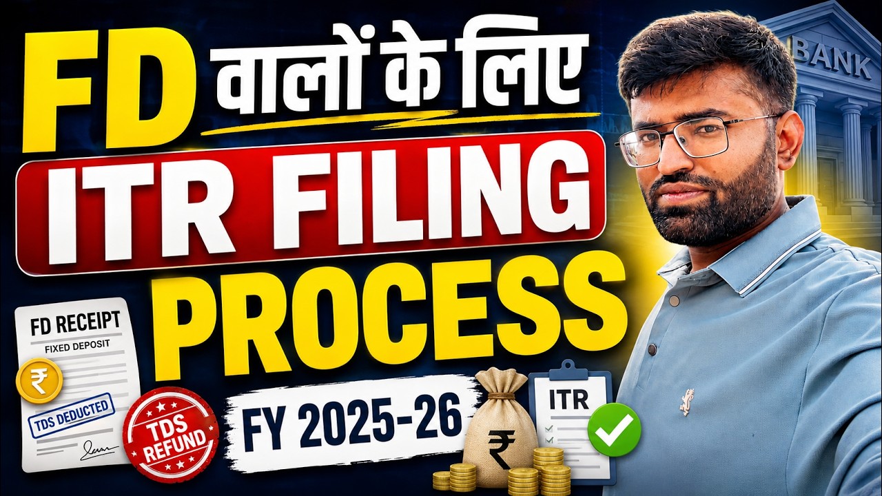 Bank FD Interest Income ITR 1 Filing Process FY 2025-26