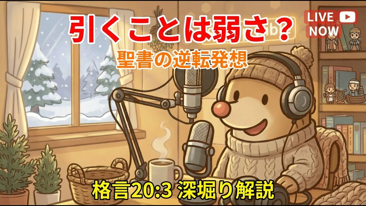 引くことが名誉？｜格言20:3が教える「争わない強さ」