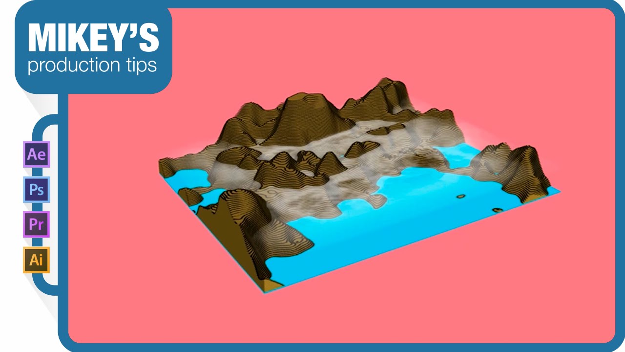 3D topographic maps in After Effects