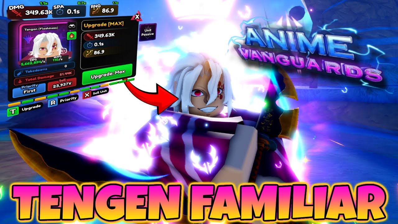 Как ЛЕГКО получить нового фамильяра Tengen Vanguard в Anime Vanguards