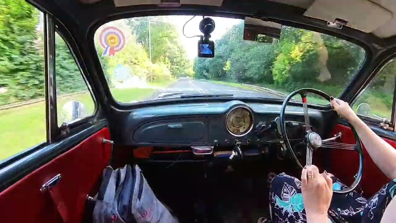 Morris Minor, summer drive home in my sandals 😊