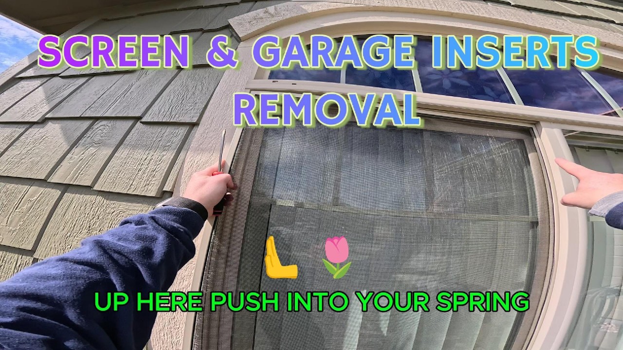 How To Remove Window Screens & Garage Inserts | Idaho Window Cleaner