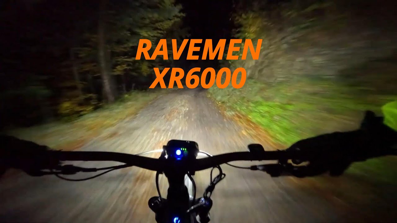 Short demo of RAVEMEN XR6000 MTB bike headlight
