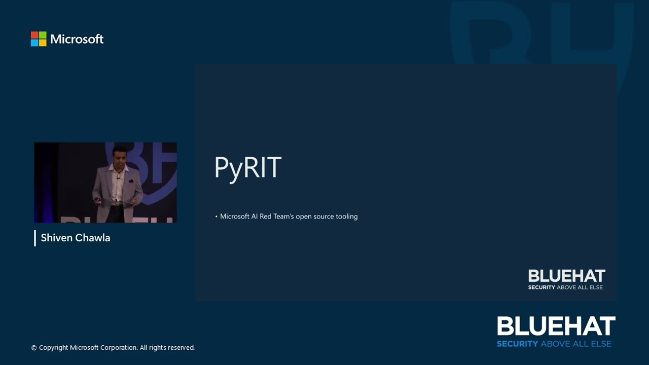 BlueHat 2024: S24: Automate AI Red Teaming in your existing tool chain with PyRIT
