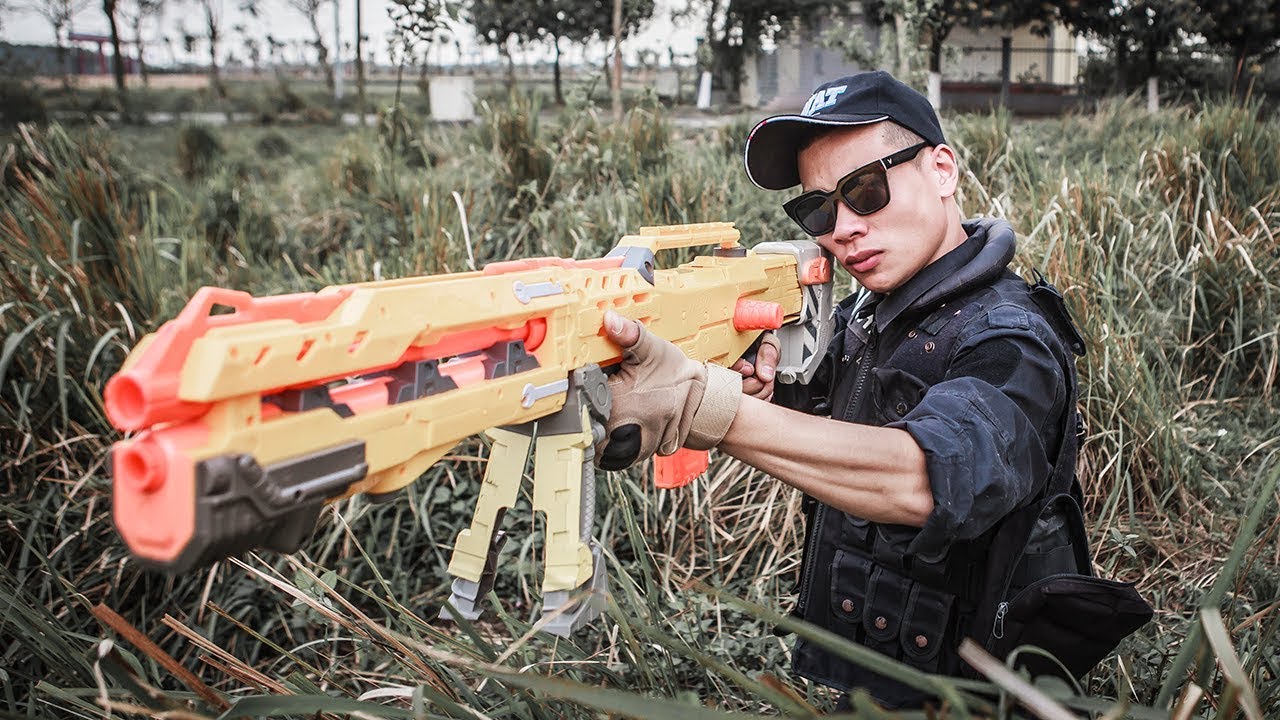 LTT Gaming Nerf Guns : Special Police SEAL X Skill Nerf War Battle Attack Criminal Groups