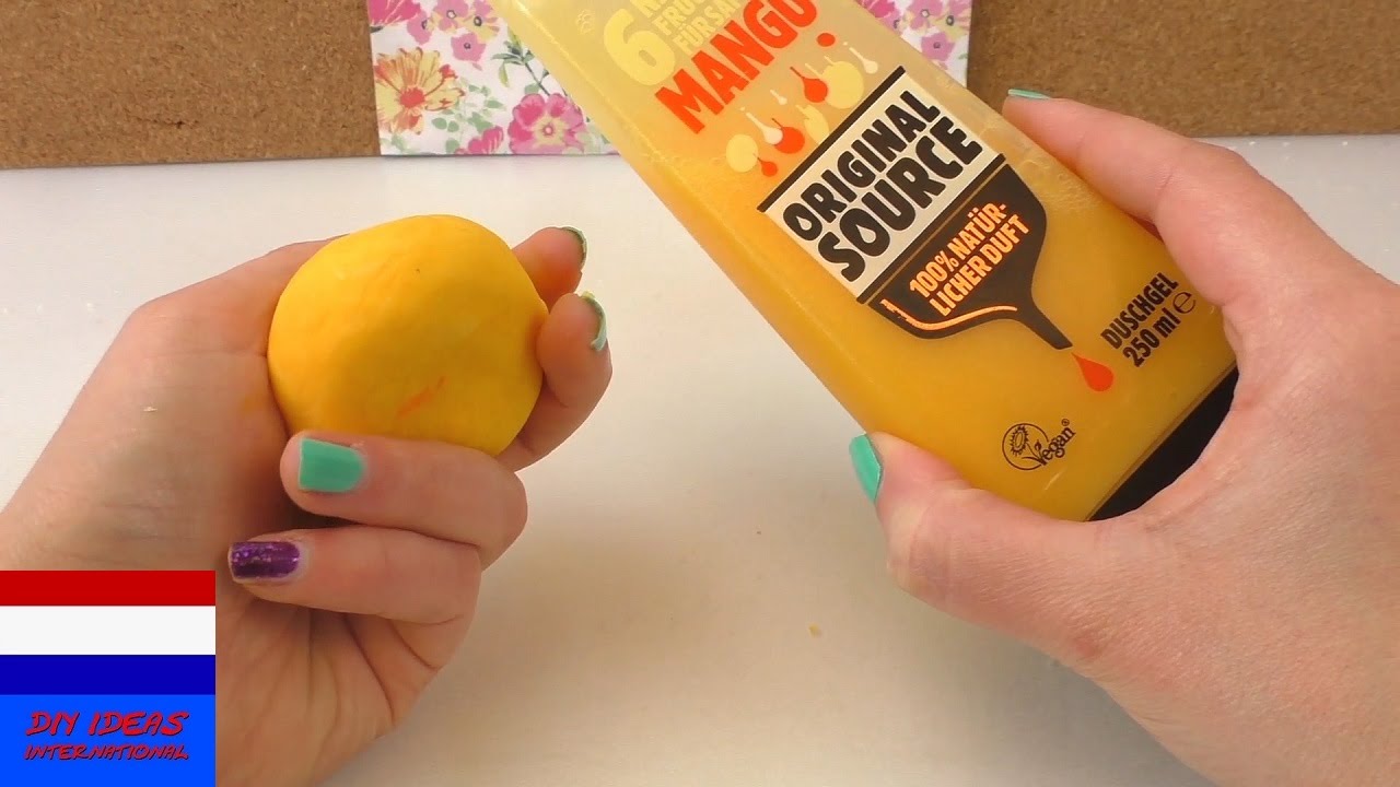DIY kneedzeep met mangodouchegel | kneeddouchegel van slechts drie ingrediënten