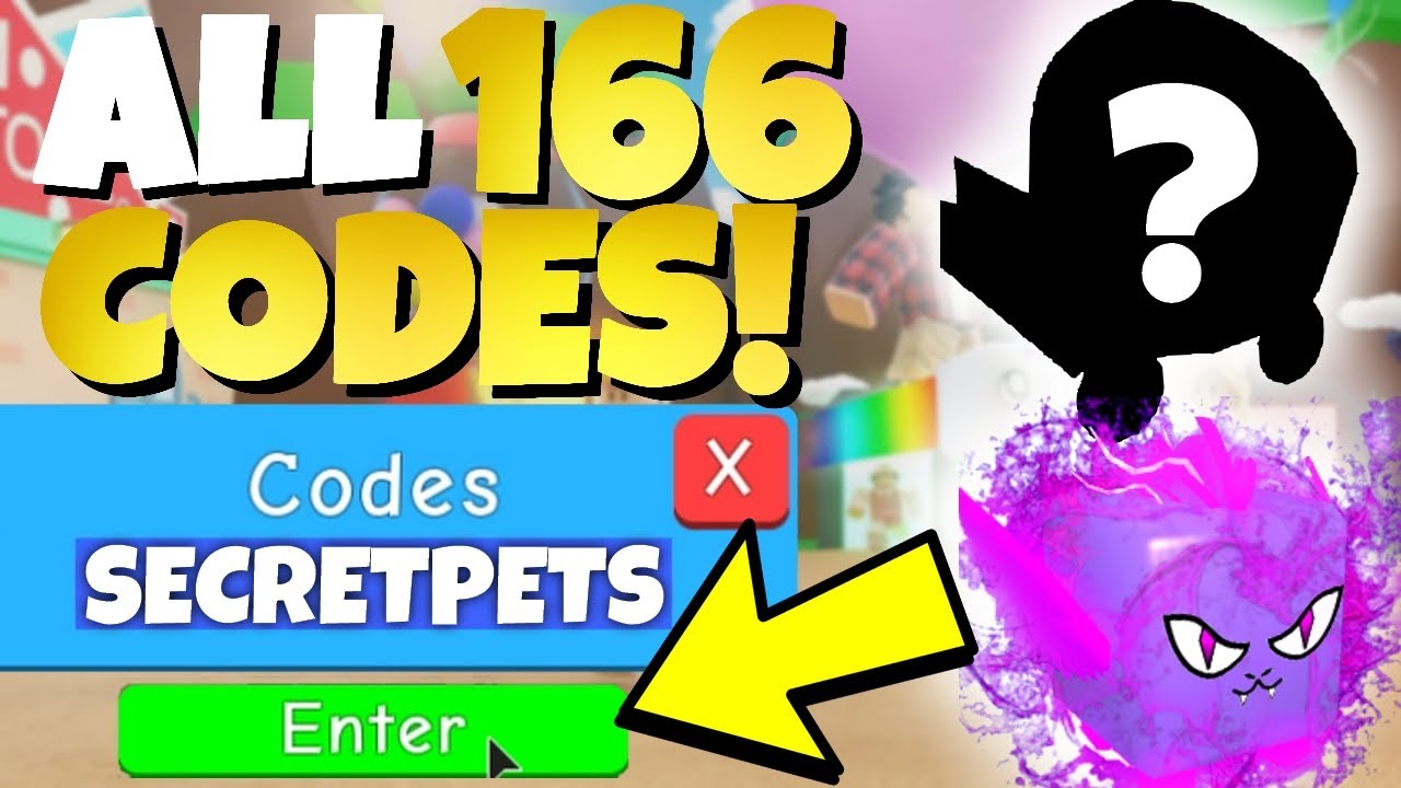 ALL 166 CODES IN BUBBLE GUM SIMULATOR ! [Updated] Roblox Bubble Gum Simulator Secret Codes Pets 2020