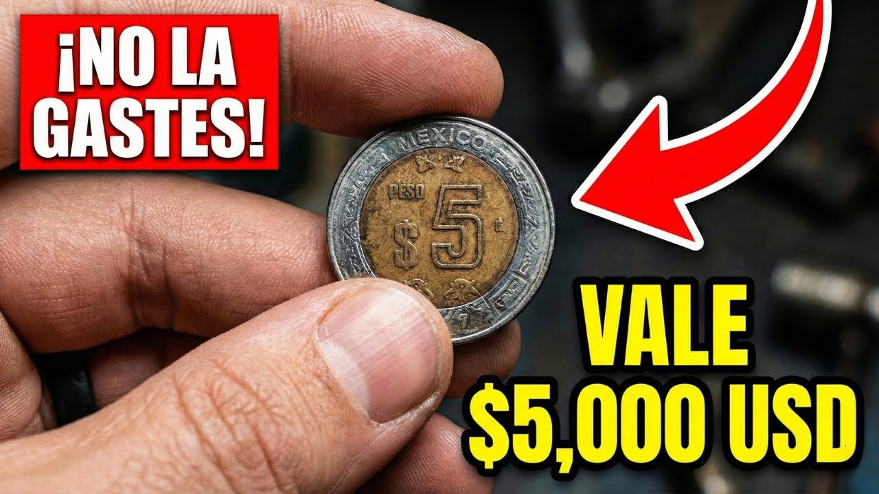 7 Monedas de 5 Pesos Mexicanos que valen una FORTUNA 💎