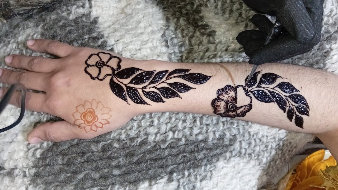 Easy Floral Mehndi Design | Step by Step Tutorial for Beginners