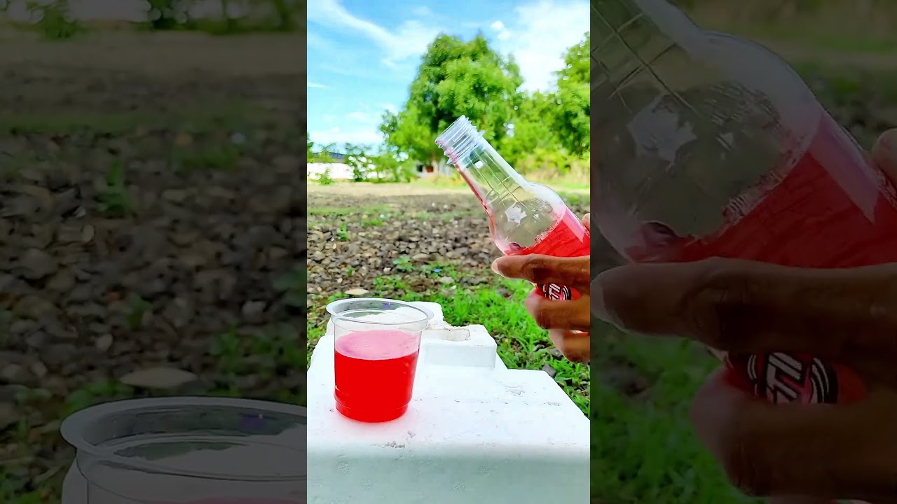 A glass of sting drink got fire #amazing #science #experiment #sciencevisuals