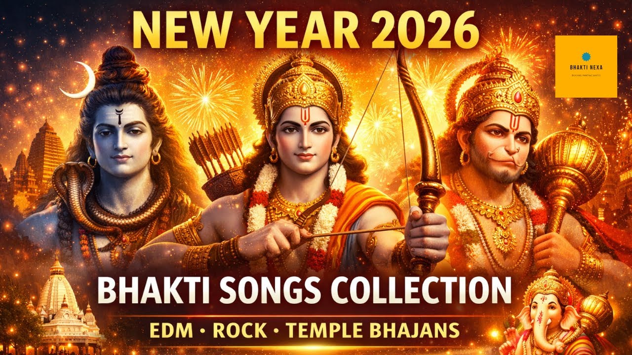 New Year 2026 Special | Peaceful Bhakti Songs Collection | EDM • Rock • Temple | Ram Hanuman Shiva