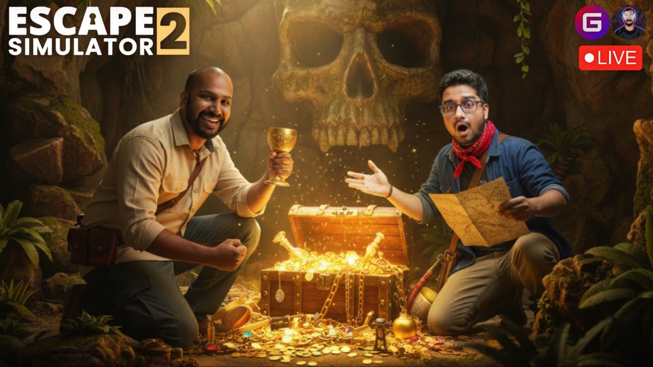 නිධානයක් හොයමු | Escape Simulator 2 | ft.@PradMaz | Live - Sinhala