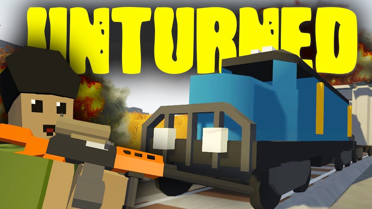 ОГРОМНАЯ БАЗА НА ПОЕЗДЕ I ВЫЖИВАНИЕ В UNTURNED НА КАРТЕ РОССИЯ