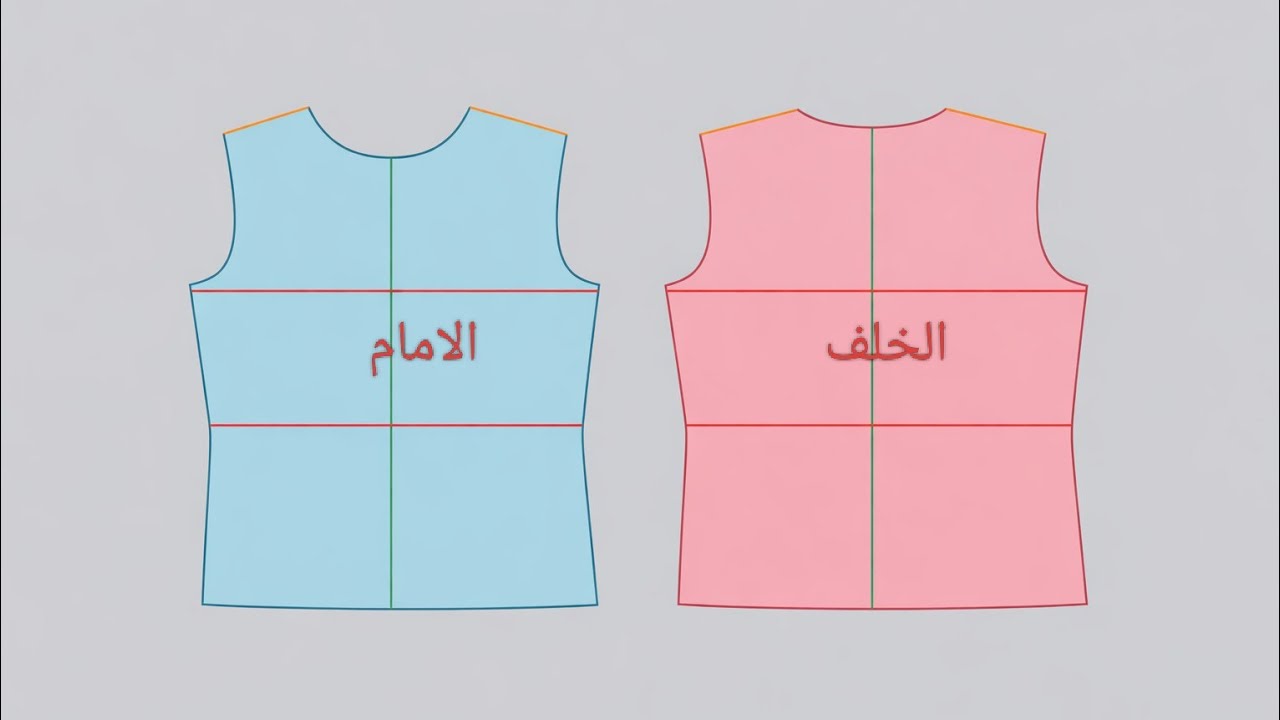 الباترون الاساسي للمبتدئات من الصفر خطوة بخطوة
