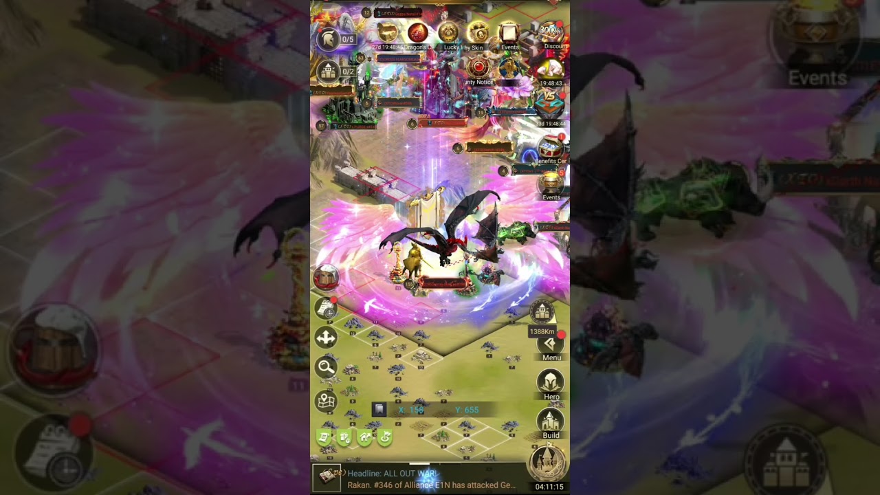 Rise of Castles | X21 Eden:Bounty | Map 900051 | D2K Vs D1E | Gemini Akarlee Vs Rakan | Gemini burnt