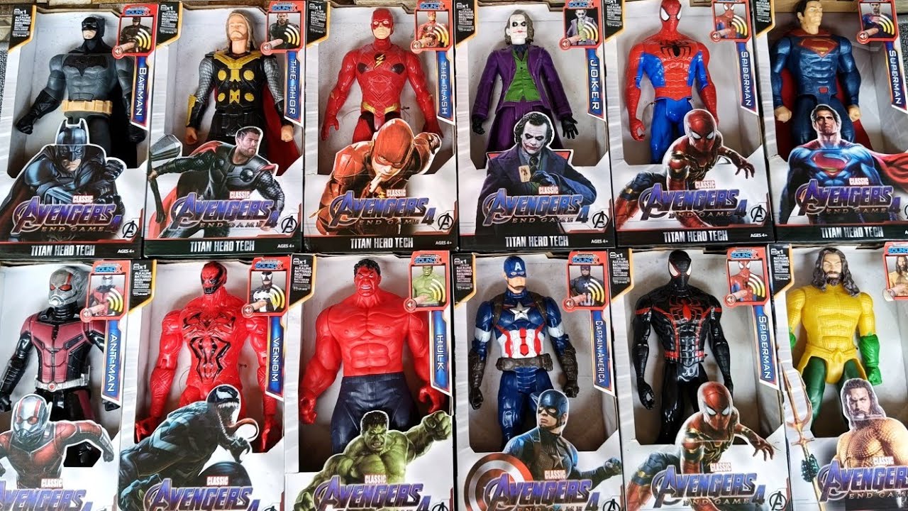 Avengers toys/action figures/unboxing/Cheap Price/Spider-Man,Hulk,superman,Antman/toys.Asmr.326