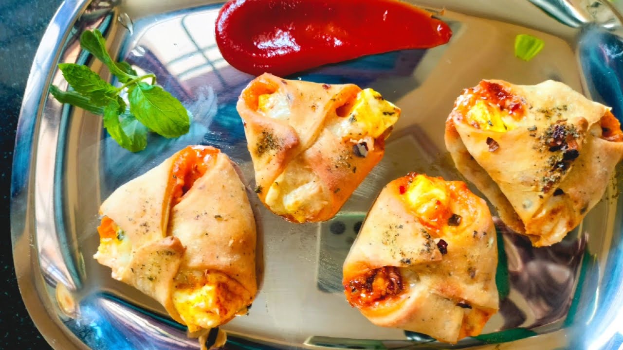Domino's Style Zingy Parcel Recipe| Paneer And Cheese Zingy Parcel Recipe#paneer #cheese #dominos