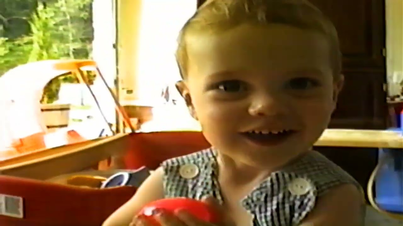 august 1996 ron and mitch bike riding mitch waking up and playing in garage