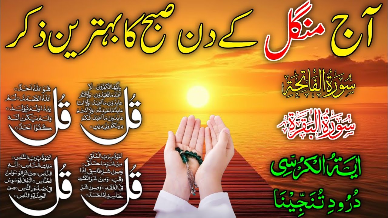💚Morning Wazifa | Surah Fatiha | Ayatul Kursi | Surah Baqarah | Darood Tanjeena | 4 Qul