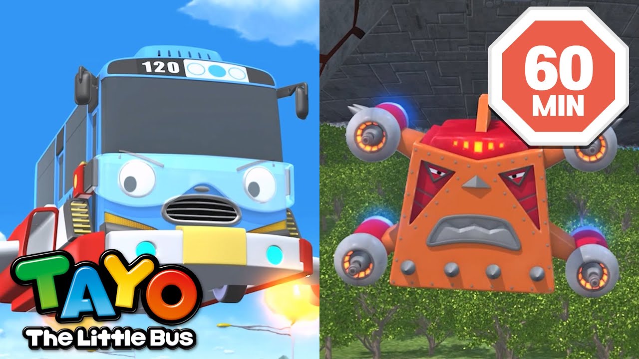 [60分] タヨ 人気エピソード🚌 l タヨ, 地球を守れ！ l ちびっこバス タヨ