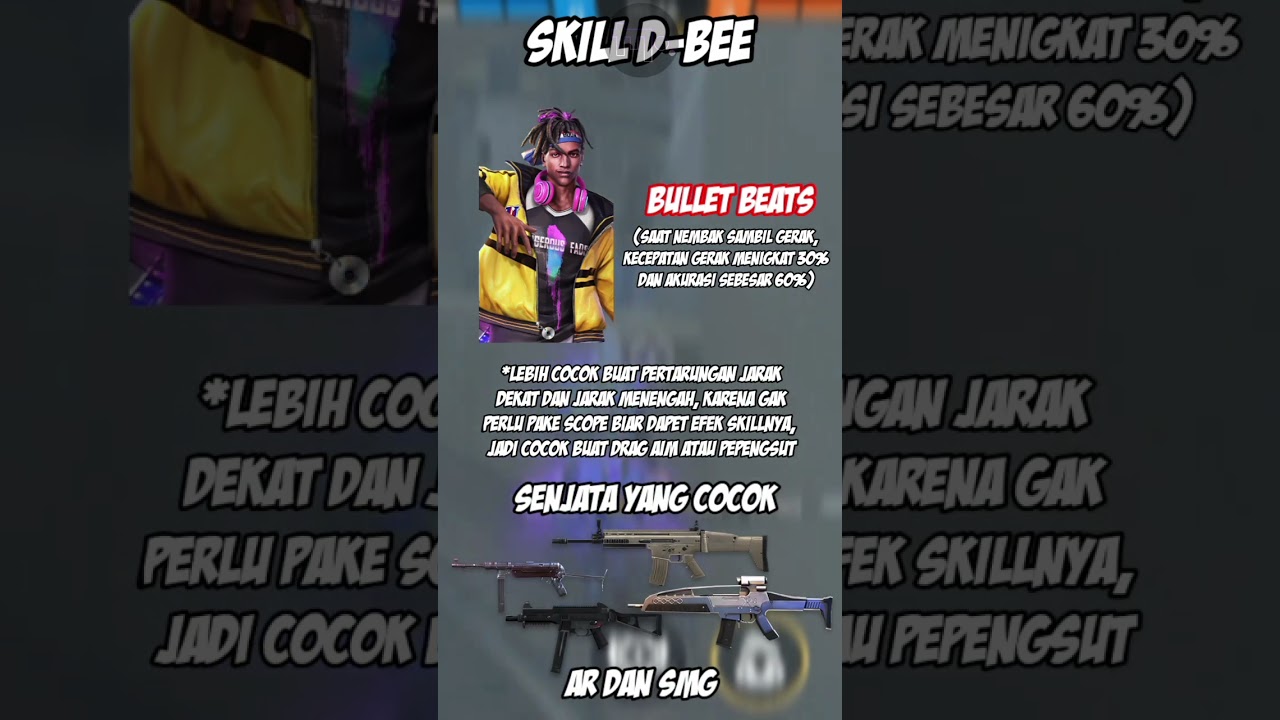 JANGAN SALAH PAKE!!INI PERBEDAAN SKILL LAURA DAN D-BEE!!FREE FIRE TIPS AND TRICK#ff#shorts